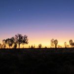 Night in the desert. Australia