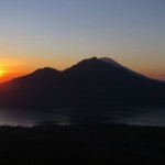Sunrise over mount Batur, Bali